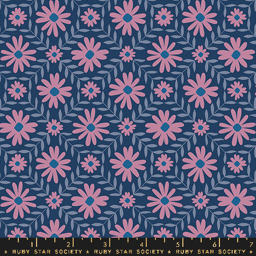 PREORDER Endpaper || Floral Endpaper Bluebell || Cotton Quilting Fabric