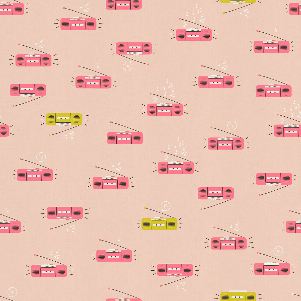 PREORDER LOFI || Boom Peach Blossom || Cotton Linen Quilting Sewing Fabric