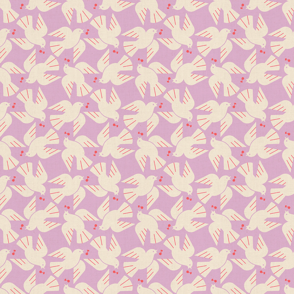 PREORDER LOFI || Flock Yeah Wisteria || Cotton Linen Quilting Sewing Fabric