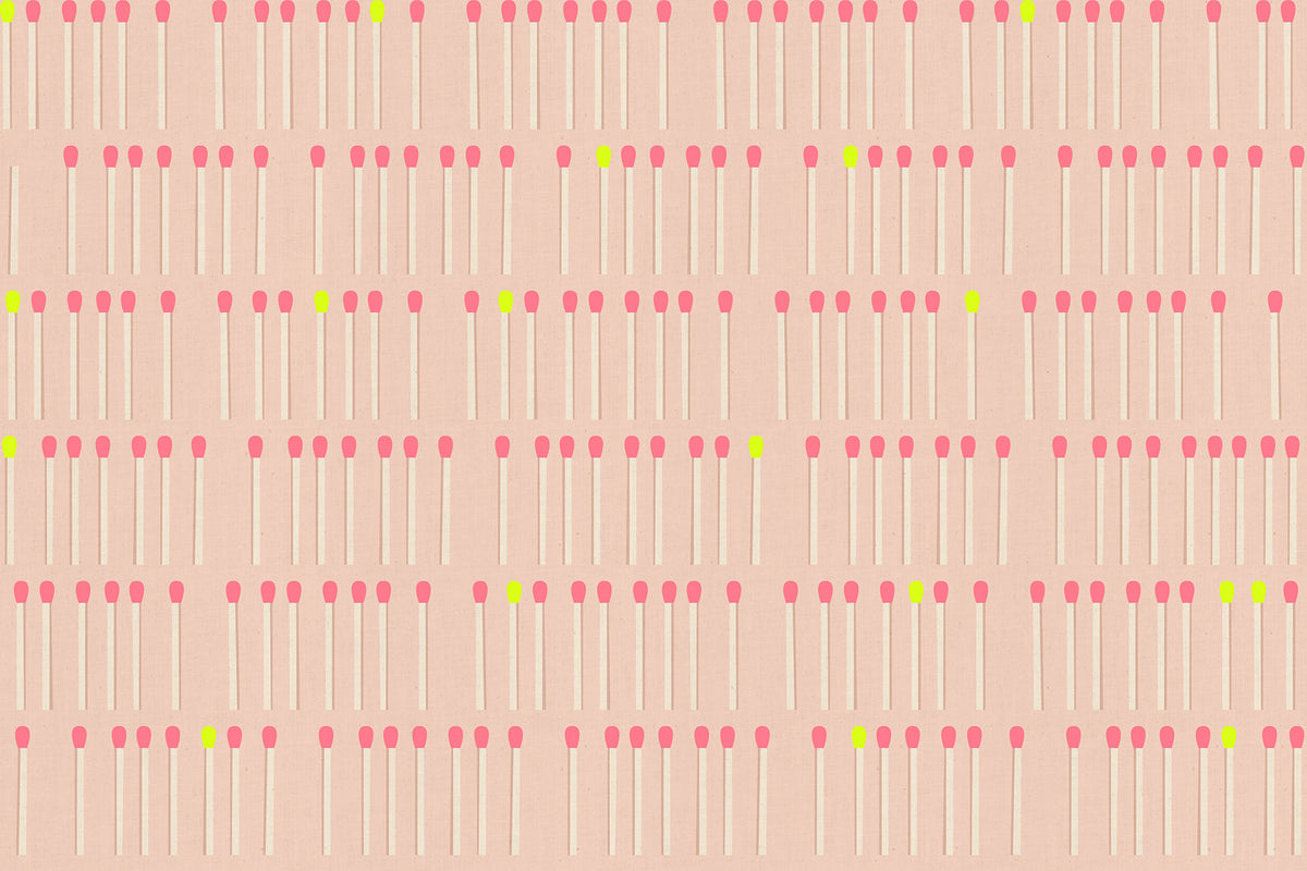 PREORDER LOFI || Meet Your Match Peach Blossom || Cotton Linen Quilting Sewing Fabric