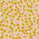 PREORDER LOFI || Caper Floral Parchment || Cotton Linen Quilting Sewing Fabric