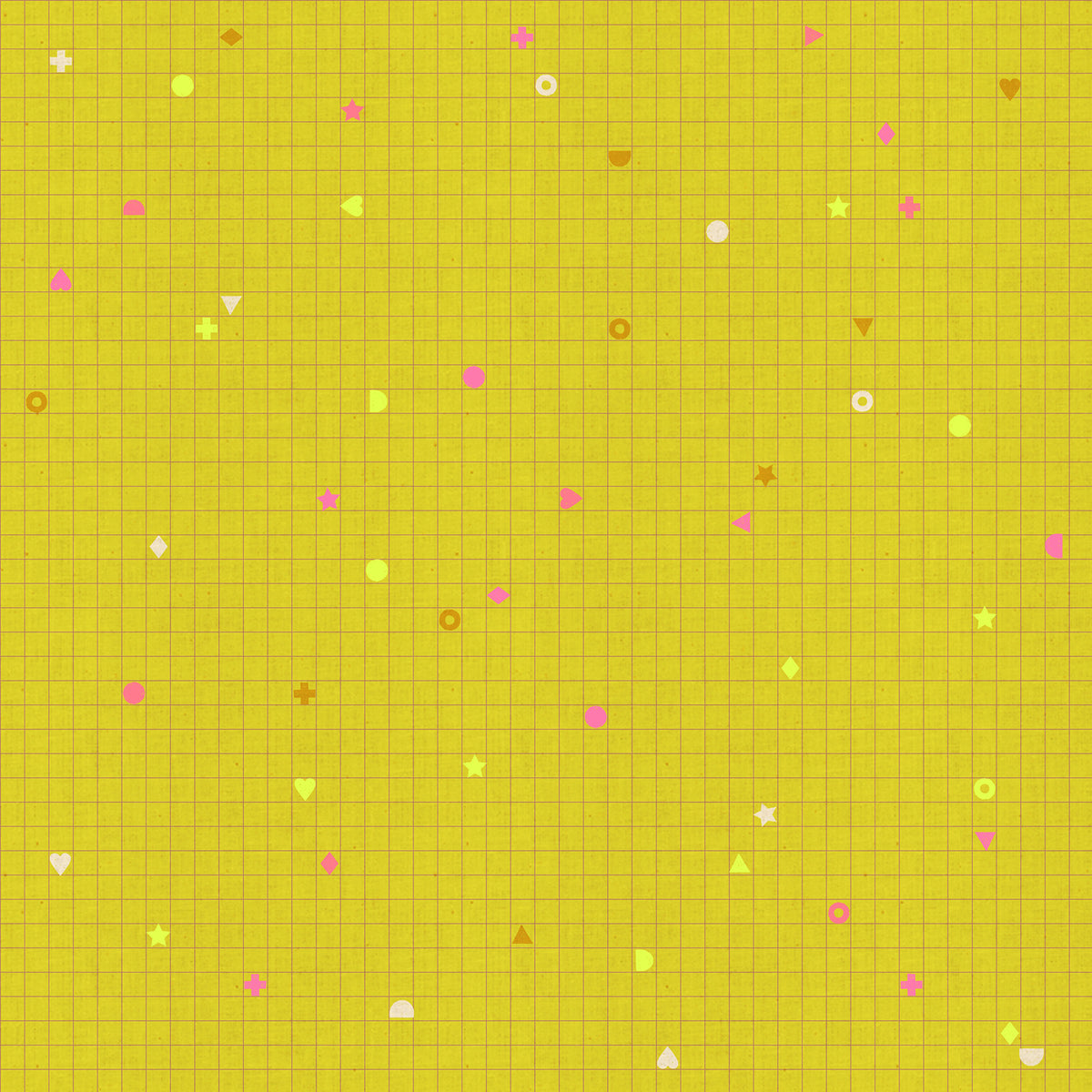 PREORDER LOFI || Power Grid Citron || Cotton Linen Quilting Sewing Fabric