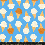 Sugar Cone Ice Cream Cones || Altitude || End of Bolt 22 inches|| Cotton Quilting Fabric