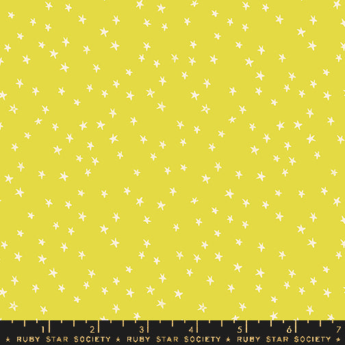 GOOD SPIRITS || Mini Starry Citron (GLOW) || Cotton Quilting Fabric