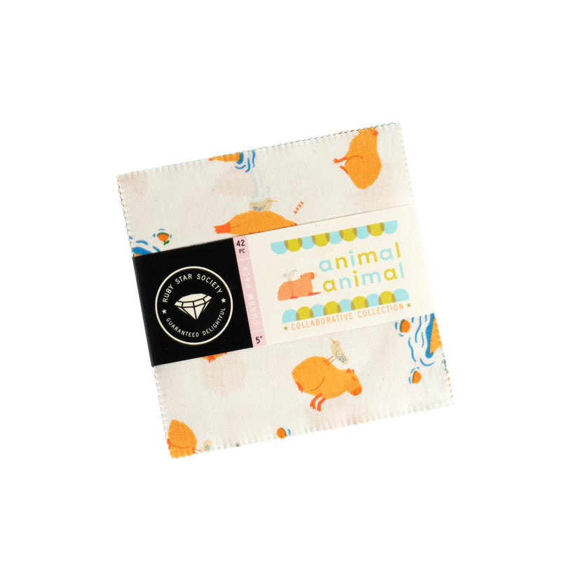 Animal, Animal || 42 pc Charm Pack || Cotton Quilting Fabric