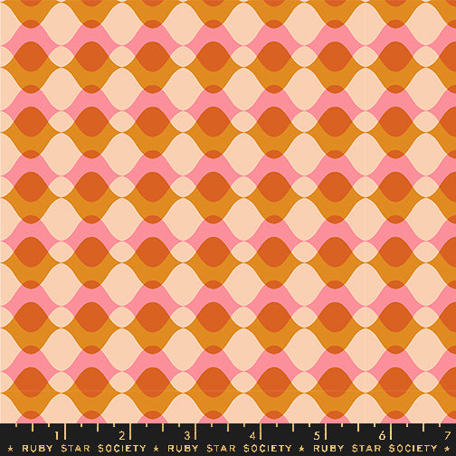 PREORDER Geometry || Ripple Sorbet || Cotton Quilting Fabric
