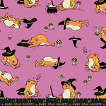 PREORDER FREAKY FAMILIARS || Frogmiliars Heliotrope || Cotton Quilting Fabric