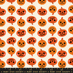 PREORDER FREAKY FAMILIARS || Pumpkin Party Orange || Cotton Quilting Fabric