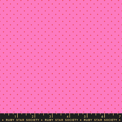 PREORDER Add It Up || Vivid Pink || Cotton Quilting Fabric