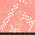 Reimagined Landscapes || Aerial View Watermelon || Cotton Quilting Fabric