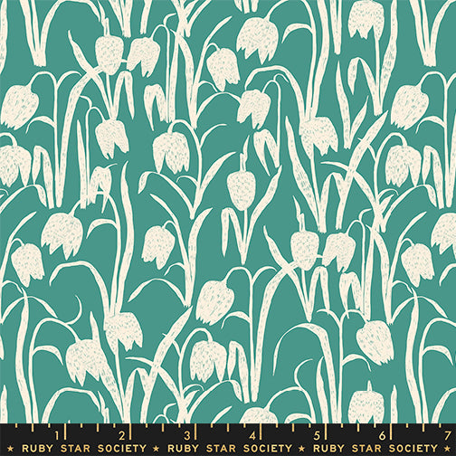 Reimagined Landscapes || Fritilaria Watercress || Cotton Quilting Fabric