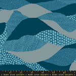 Reimagined Landscapes || Lands End Teal || Cotton Quilting Fabric
