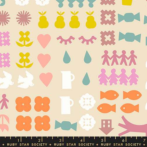 PREORDER Paper Cuts 2 || Together Parchment || Cotton Quilting Fabric