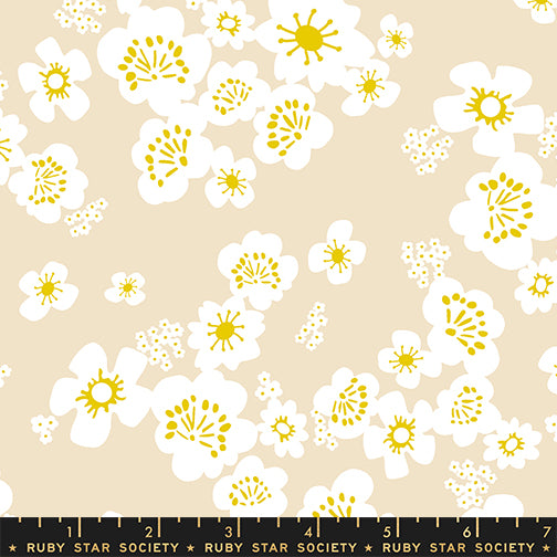 PREORDER Paper Cuts 2 || Hana Parchment || Cotton Quilting Fabric