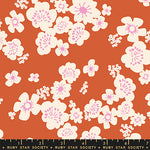 PREORDER Paper Cuts 2 || Hana Persimmon || Cotton Quilting Fabric