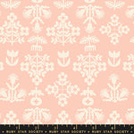 PREORDER Paper Cuts 2 || Fresh Cut Flowers Peach Puff || Cotton Quilting Fabric