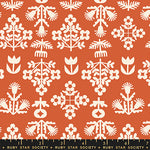 PREORDER Paper Cuts 2 || Fresh Cut of Flowers Persimmon || Cotton Quilting Fabric
