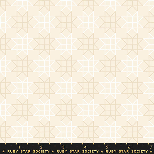 PREORDER Paper Cuts 2 || Paper Star Natural || Cotton Quilting Fabric
