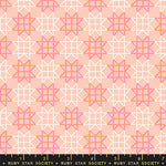 PREORDER Paper Cuts 2 || Paper Star Peach Puff (Neon) || Cotton Quilting Fabric