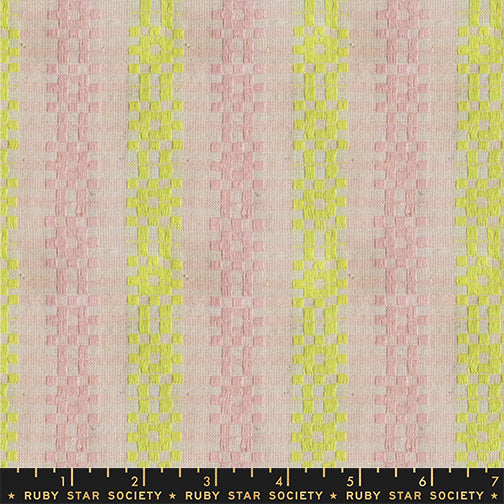 PREORDER LOFI LOOM WOVENS || Bitmap Soft Pink || Cotton Woven Quilting Fabric