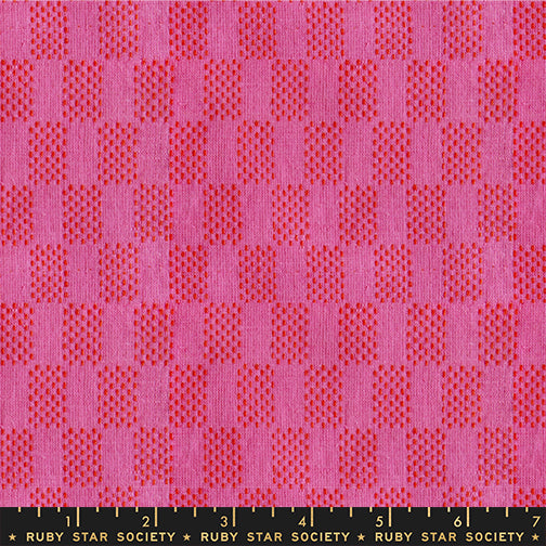 PREORDER LOFI LOOM WOVENS || Seed Beads Vivid Pink || Cotton Woven Quilting Fabric