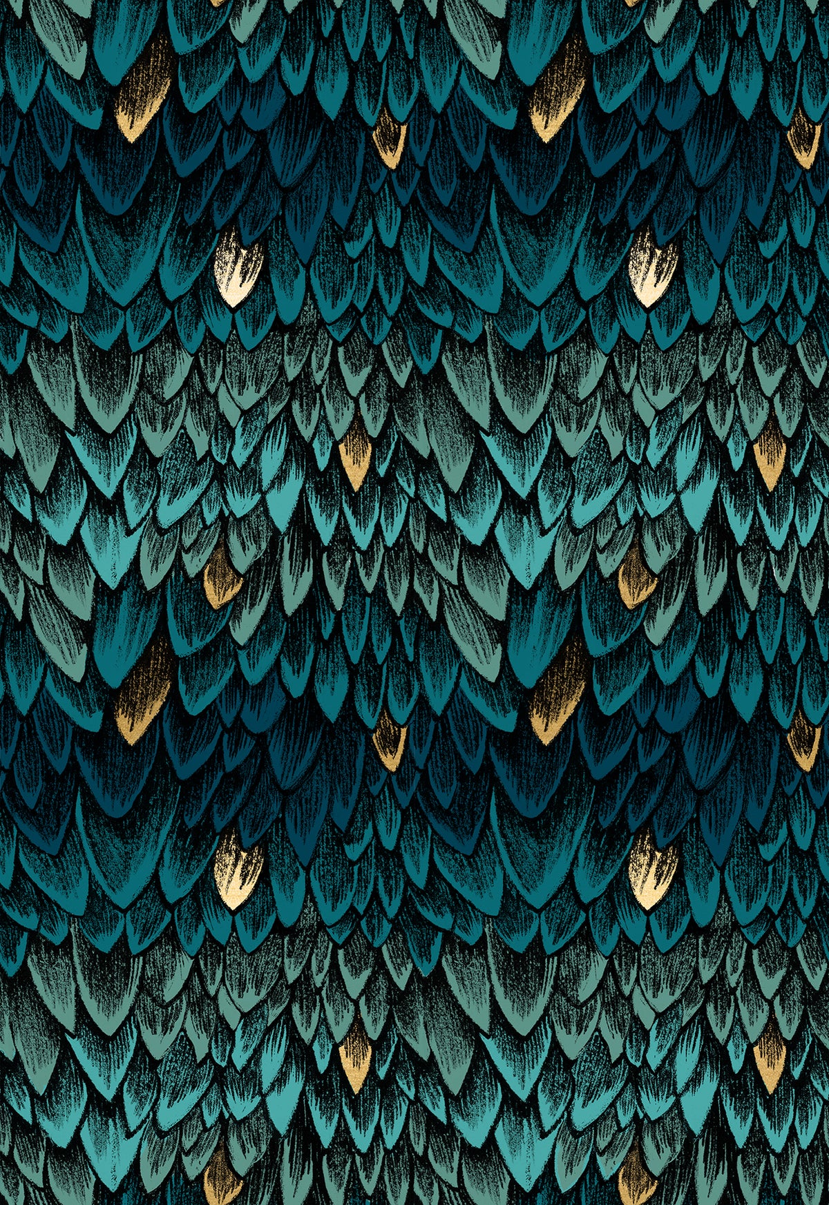 PREORDER FIRE GLOW || Scales Galaxy (Metallic) || Cotton Quilting Fabric