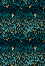 PREORDER FIRE GLOW || Scales Galaxy (Metallic) || Cotton Quilting Fabric