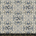 PREORDER FIRE GLOW || Emblem Oyster (Metallic) || Cotton Quilting Fabric