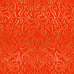 PREORDER FIRE GLOW || Scribe Poinsettia (Metallic) || Cotton Quilting Fabric