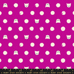 PREORDER Oops All Cats || Friskers Berry || Cotton Quilting Fabric