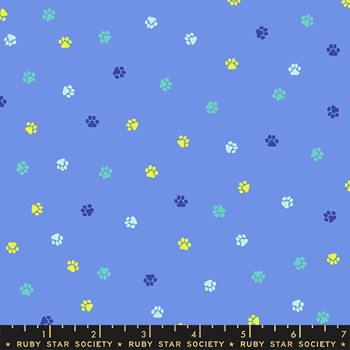 PREORDER Oops All Cats || Pawsome Lindley Blue || Cotton Quilting Fabric