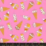 PREORDER Sugar Cone 2 || Treat Toss Flamingo || Cotton Quilting Fabric