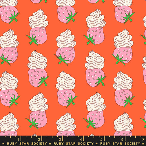 PREORDER Sugar Cone 2 || Strawberry Whip Florida || Cotton Quilting Fabric