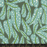 PREORDER Calathea || Overlapping Leaves Seaweed || Cotton Quilting Fabric