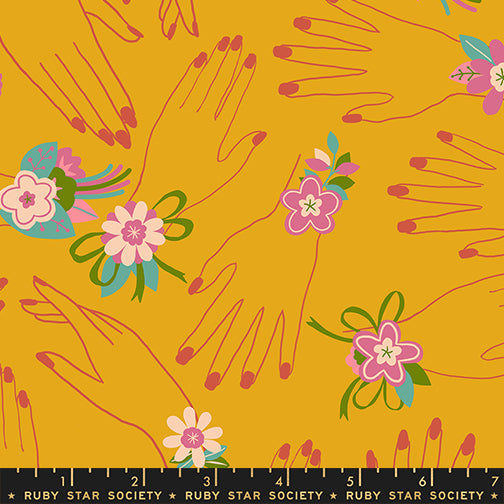 PREORDER Corsage || Corsage Goldenrod || Cotton Quilting Fabric