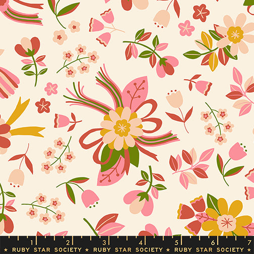 PREORDER Corsage || Nosegay Natural || Cotton Quilting Fabric