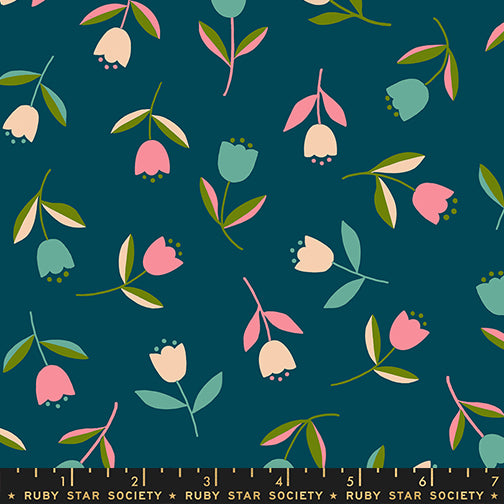 PREORDER Corsage || Tiny Tulips Galaxy || Cotton Quilting Fabric