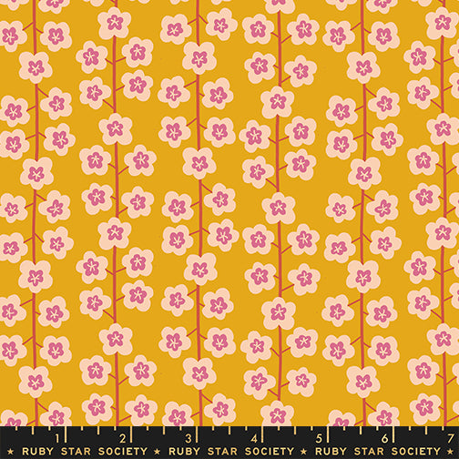 PREORDER Corsage || Baby's Breath Goldenrod || Cotton Quilting Fabric