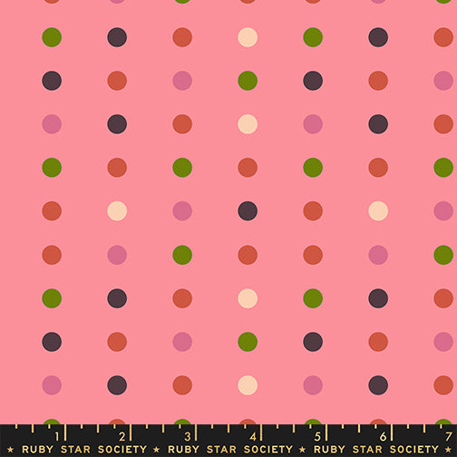 PREORDER Corsage || Swatch Dots Sorbet || Cotton Quilting Fabric