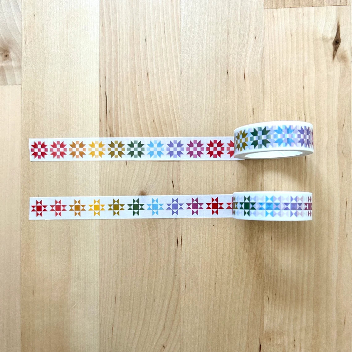 Rainbow Quilt Block 2.0 Washi Tape BOTH Colors