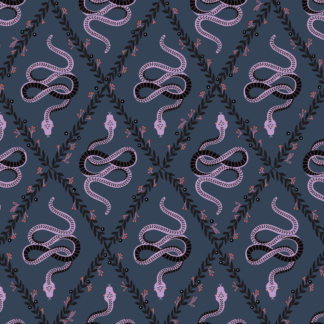 Spellbound || Snakes || Cotton Quilting Fabric | Half Yard