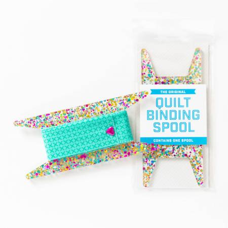 Binding Spool Glitter || Stitch Supply Co. Aqua & Gold