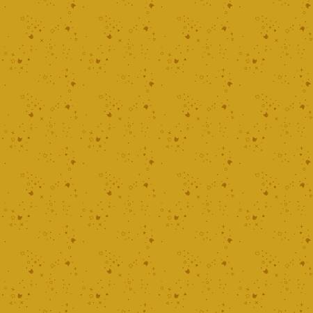 Kitty Litter || Curry || Cotton Quilting Fabric