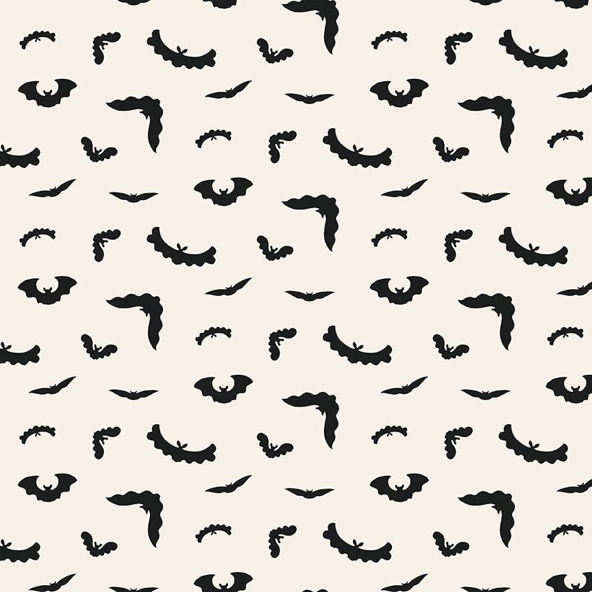 HARVEST MOON || Bats Linen || Cotton Quilting Fabric || Half Yard