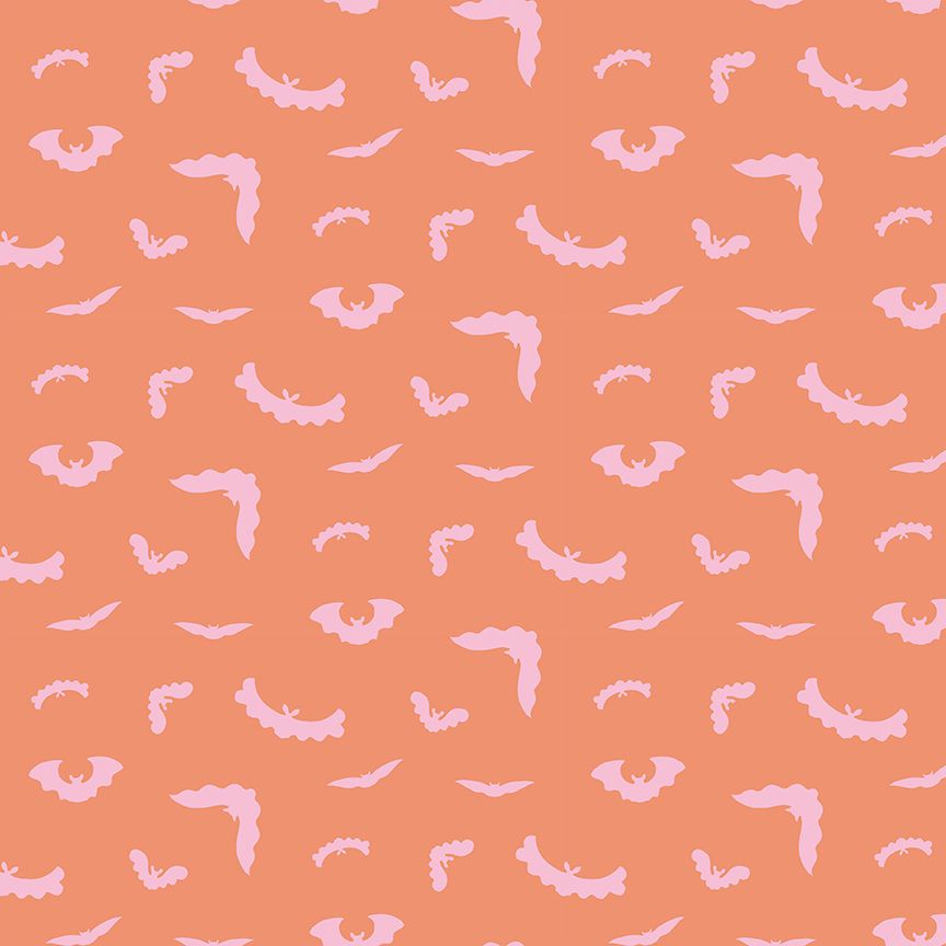 HARVEST MOON || Bats Melon || Cotton Quilting Fabric || Half Yard