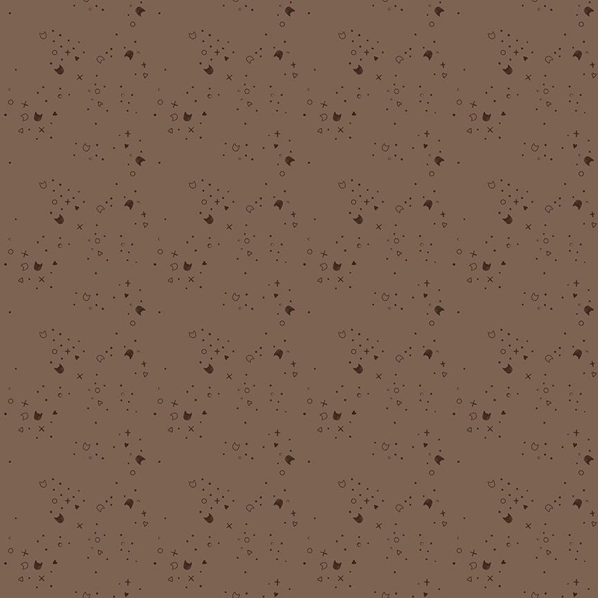 Kitty Litter || Brownie || Cotton Quilting Fabric