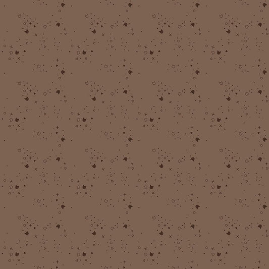 Kitty Litter || Brownie || Cotton Quilting Fabric