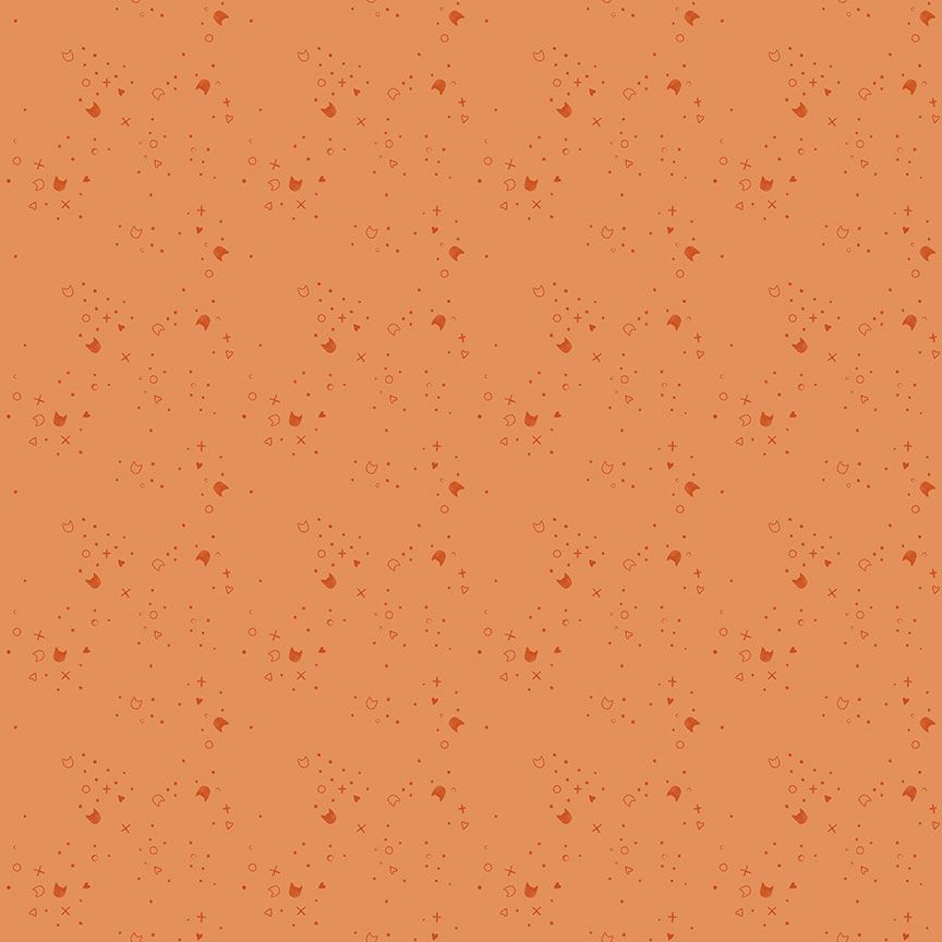 Kitty Litter || Mango || Cotton Quilting Fabric