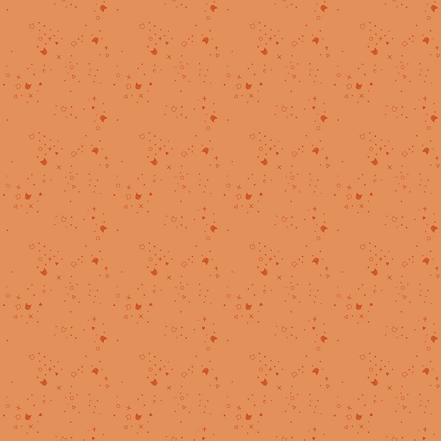 Kitty Litter || Mango || Cotton Quilting Fabric