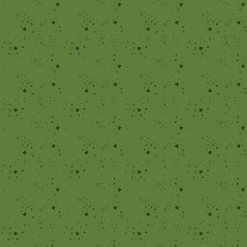 Kitty Litter || Pickle || Cotton Quilting Fabric